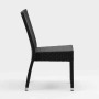 BOLERO - Chaises en rotin PE anthracite
