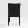 BOLERO - Chaises en rotin PE anthracite