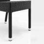 BOLERO - Chaises en rotin PE anthracite