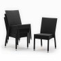 BOLERO - Chaises en rotin PE anthracite