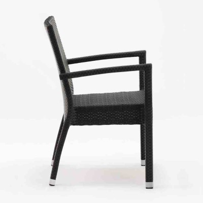 BOLERO - Fauteuils en rotin PE anthracite