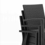 BOLERO - Fauteuils en rotin PE anthracite