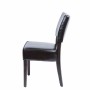 BOLERO - Chaises confortables en simili cuir marron foncé