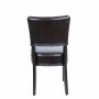 BOLERO - Chaises confortables en simili cuir marron foncé