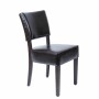 BOLERO - Chaises confortables en simili cuir marron foncé