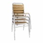 BOLERO - Chaises bistro frêne et aluminium 