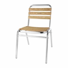 BOLERO - Chaises bistro frêne et aluminium 