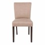BOLERO - Chaise contemporaine en toile de jute écrue lot de 2