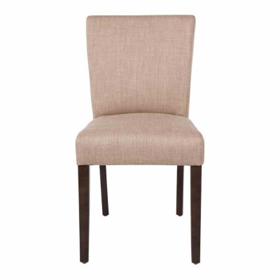 BOLERO - Chaise contemporaine en toile de jute écrue lot de 2