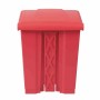 JANTEX - Poubelle de cuisine à pédale rouge 65L