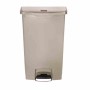 RUBBERMAID - Poubelle à pédale frontale Slim Jim beige 68L