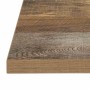BOLERO - Plateau de table carré effet bois vieilli - 70 cm