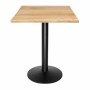 BOLERO - Plateau de table carré pré-percé coloris bois naturel 700mm