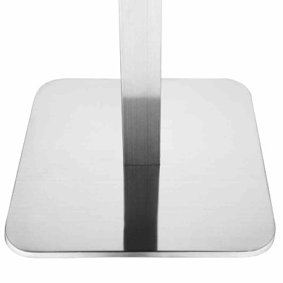 BOLERO - Pied de table carré en acier inoxydable 