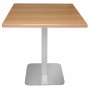 BOLERO - Pied de table carré en acier inoxydable 