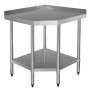 VOGUE - Table d'angle inox 700mm