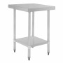 VOGUE - Table en acier inoxydable sans rebord 600 x 700mm