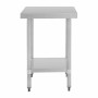 VOGUE - Table en acier inoxydable sans rebord 600 x 700mm
