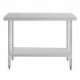 VOGUE - Table en acier inoxydable sans rebord 1200 x 700mm