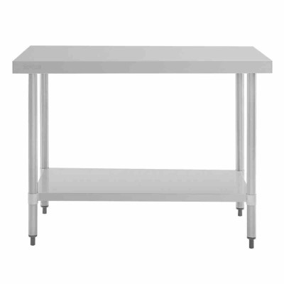 VOGUE - Table en acier inoxydable sans rebord 1200 x 700mm
