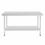 VOGUE - Table en acier inoxydable sans rebord 1500 x 700mm