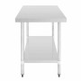 VOGUE - Table en acier inoxydable sans rebord 1500 x 700mm