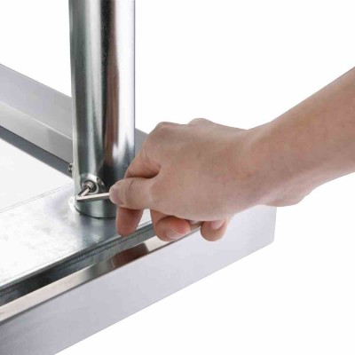 VOGUE - Table en acier inoxydable sans rebord 1800 x 700mm