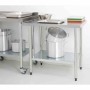 VOGUE - Table en acier inoxydable sans rebord 1800 x 700mm