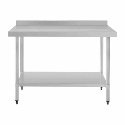 VOGUE - Table en acier inoxydable avec rebord 1200 x 700mm