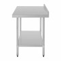 VOGUE - Table en acier inoxydable avec rebord 1200 x 700mm