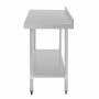 VOGUE - Table en acier inoxydable avec rebord 1500 x 700mm