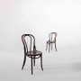 FAMEG - Chaises bistrot en bois courbé finition noyer