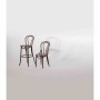 FAMEG - Chaises bistrot en bois courbé finition noyer
