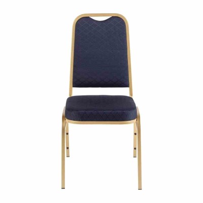 BOLERO - Chaises de banquet à dossier carré bleues