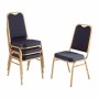 BOLERO - Chaises de banquet à dossier carré bleues