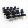 BOLERO - Chaises de banquet à dossier carré bleues