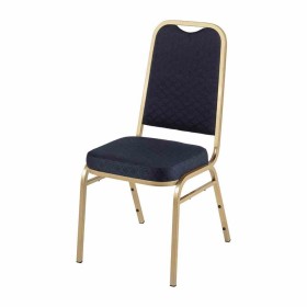 BOLERO - Chaises de banquet à dossier carré bleues