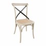BOLERO - Chaises en chêne avec dossier croisé sable
