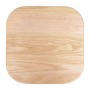 BOLERO - Tabourets bas avec assise en bois Cantina gris métal (lot de 4)