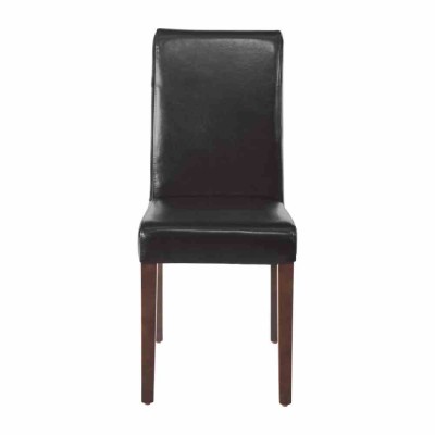 BOLERO - Chaises en simili cuir noires