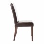 BOLERO - Chaises en simili cuir marron foncé