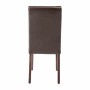 BOLERO - Chaises en simili cuir marron foncé