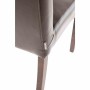 BOLERO - Chaises en simili cuir marron foncé