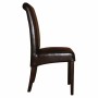 BOLERO - Chaises en simili cuir à dossier incurvé noires