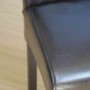 BOLERO - Chaises en simili cuir à dossier incurvé noires