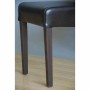 BOLERO - Chaises en simili cuir à dossier incurvé noires