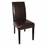 BOLERO - Chaises en simili cuir à dossier incurvé noires
