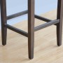 BOLERO - Tabourets de bar haut en simili cuir noirs