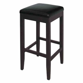 BOLERO - Tabourets de bar haut en simili cuir noirs