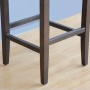 BOLERO - Tabourets de bar haut en simili cuir marron foncé (lot de 2)